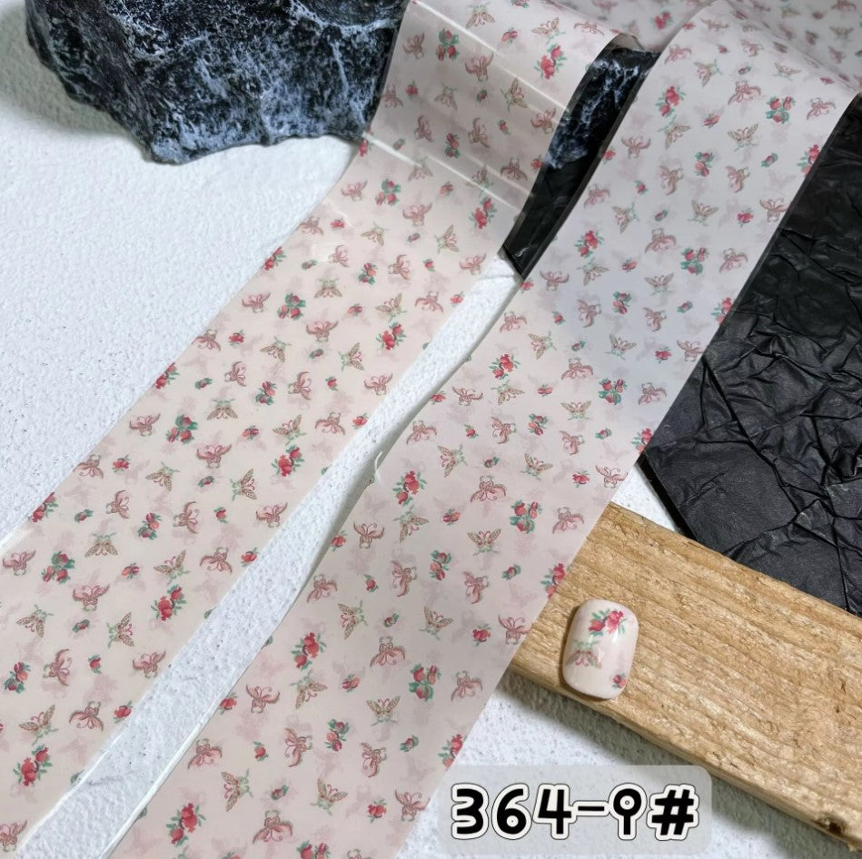 Nail Transfer Foil 1 - Spring Flower & Pattern - M364