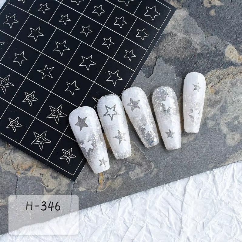 Stencil Nail Stickers