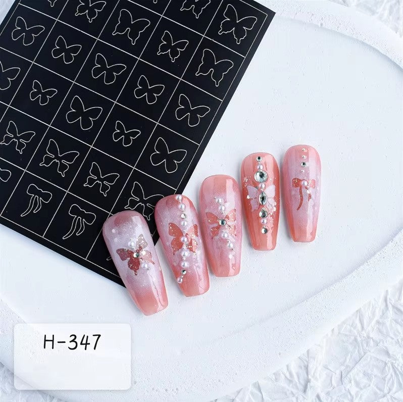 Stencil Nail Stickers