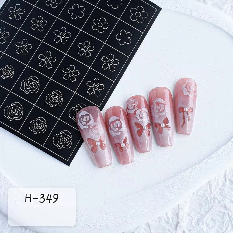Stencil Nail Stickers
