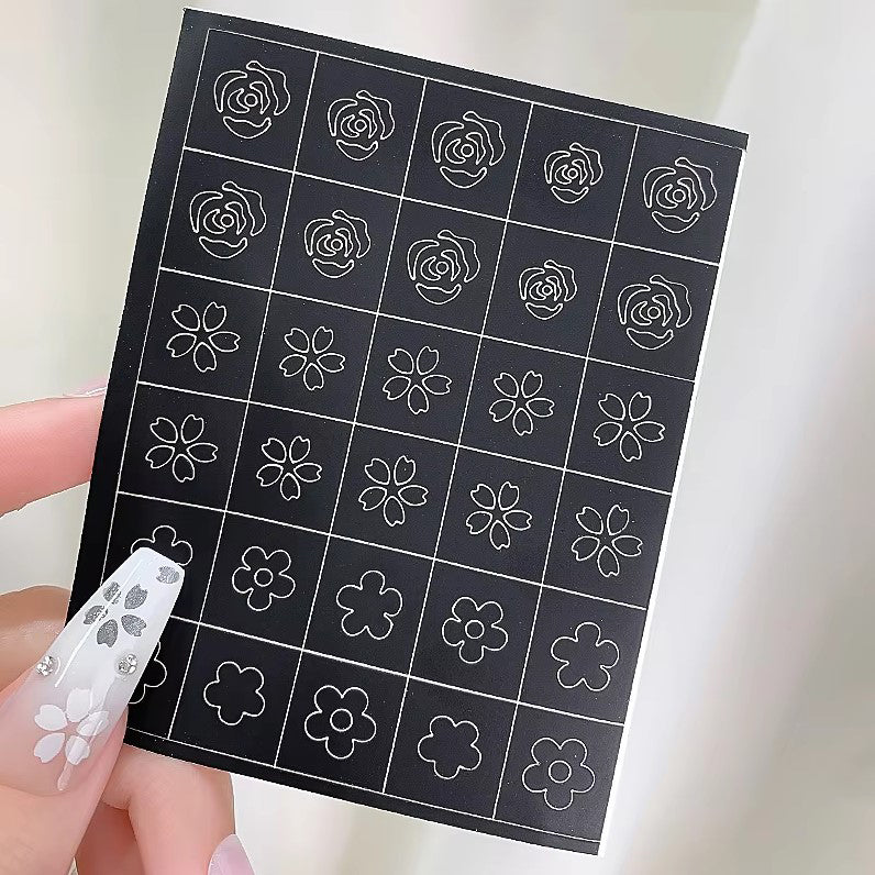 Stencil Nail Stickers