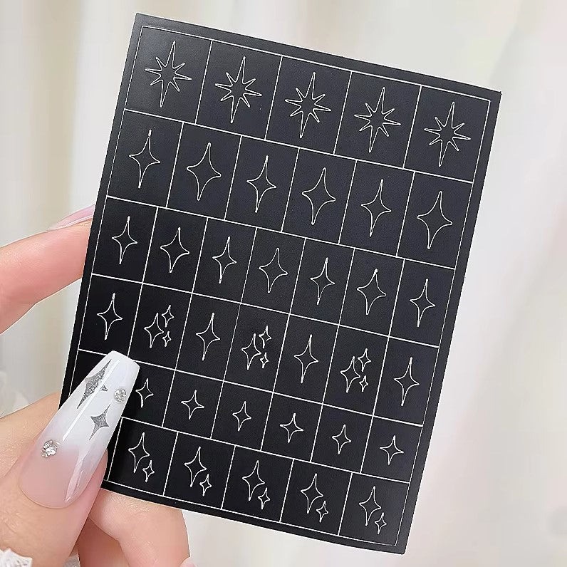 Stencil Nail Stickers