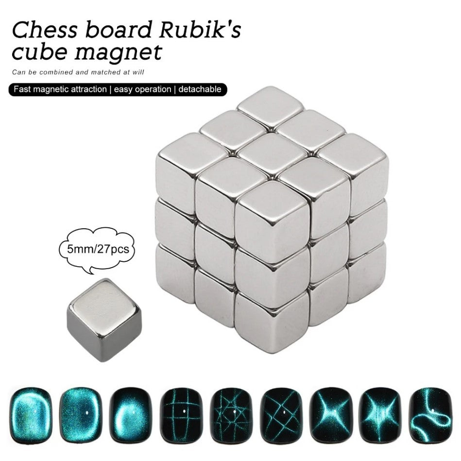 Chess Board Rubil's Cube Magnet
