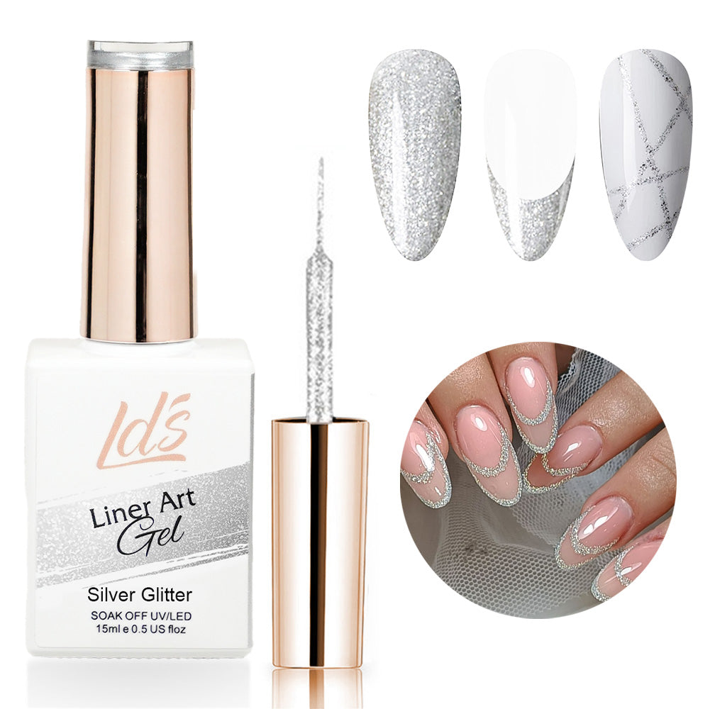 LDS Liner Art - Silver Glitter