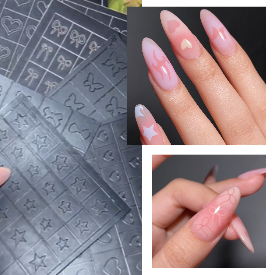 Stencil Nail Stickers