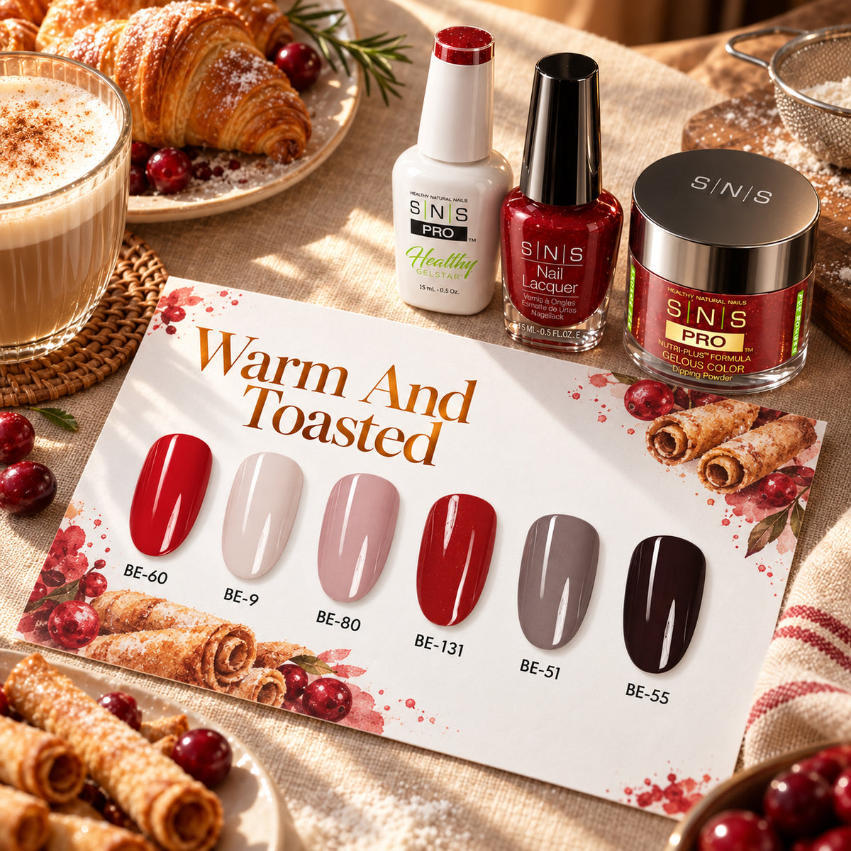 SNS Warm And Toasted Collection - 4in1 - 6 Colors