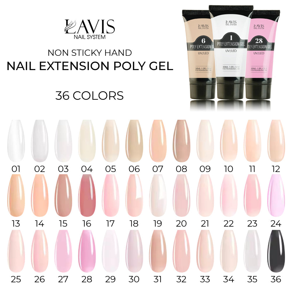 Lavis Non-Sticky Poly Gel 28, Extension Gel, photo 2 of 6