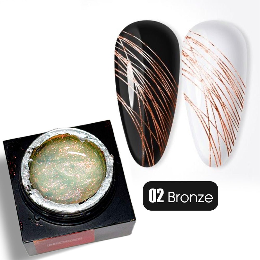 A'DOR Mirror Spider Gel - Bronze - DTK Nail Supply