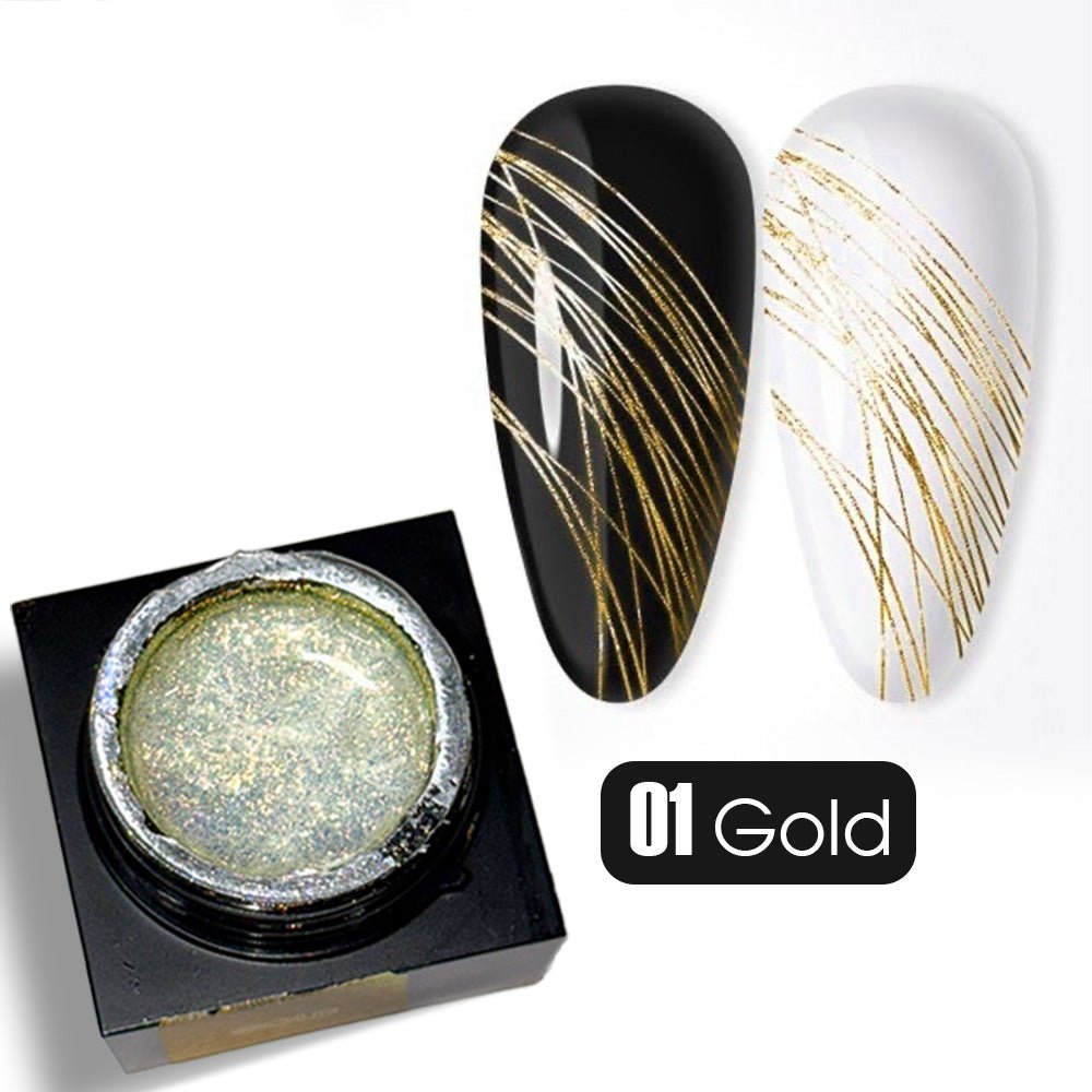 A'DOR Mirror Spider Gel - Gold - DTK Nail Supply