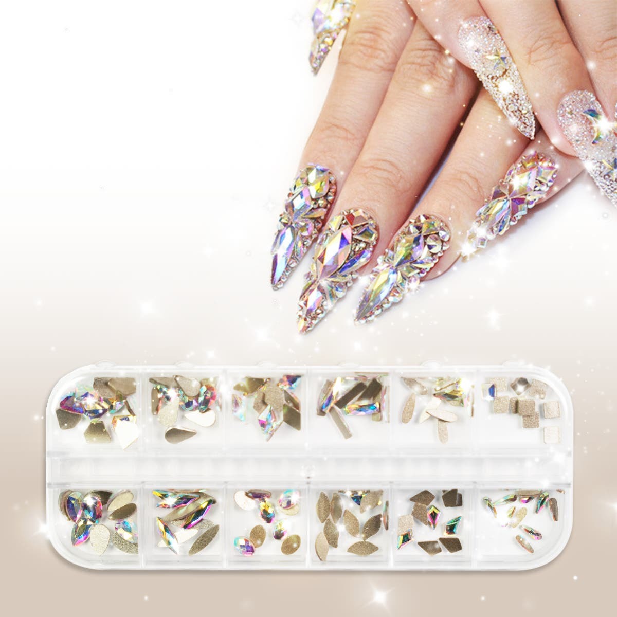 BlingStones Pro 03 - Rhinestone Art Box - Ice Diva
