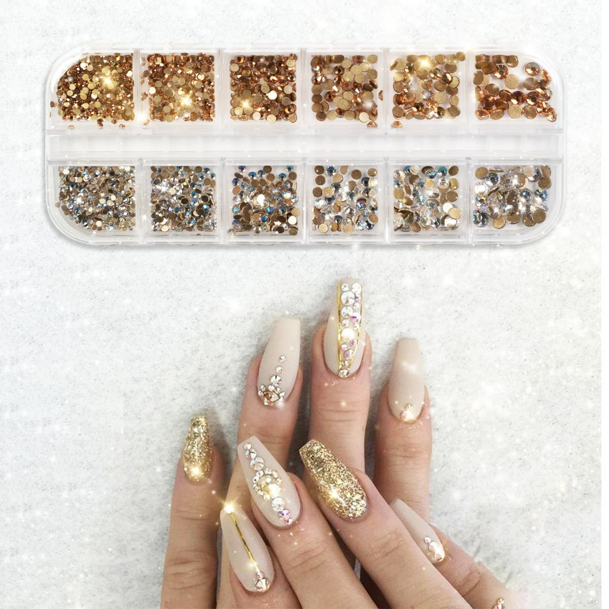 BlingStones Pro 20 - Rhinestone Art Box - Beauty Queen