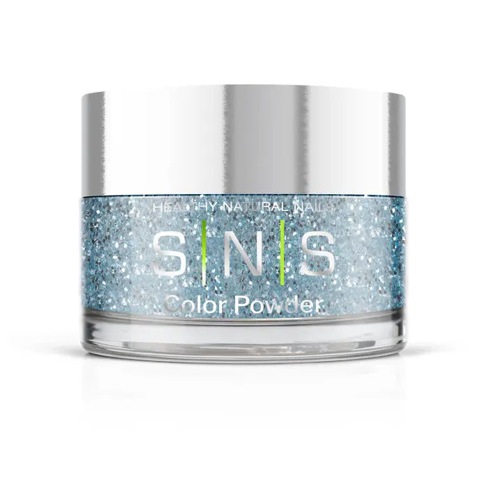 SNS Dipping Powder -Baltoro Glacier- Blue, Metallic Glitter Colors - 0.5oz (DIY)