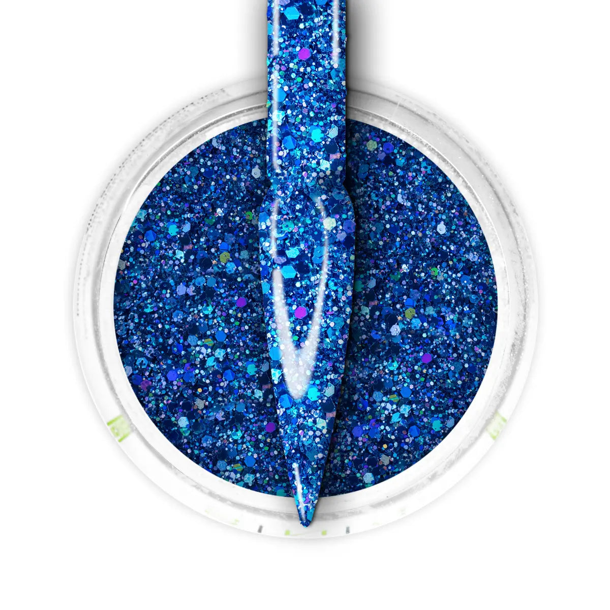 Ombre Glitter Nail Art - Blue Colors - GO08