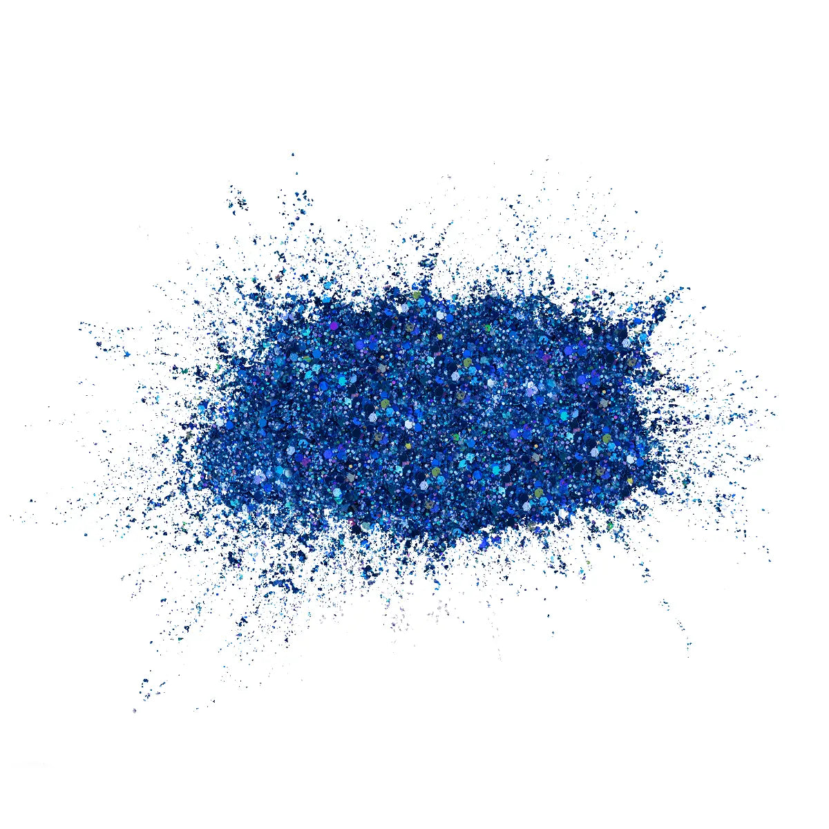Ombre Glitter Nail Art - Blue Colors - GO08