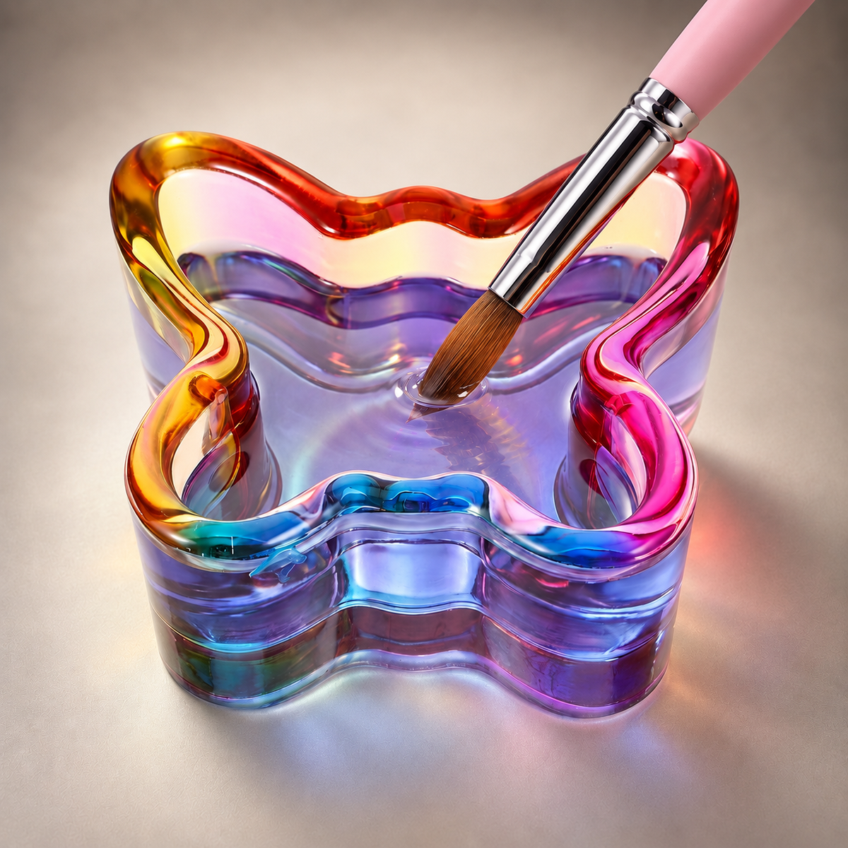 Glass Cup Nail Liquid - Butterfly Dappen Dish