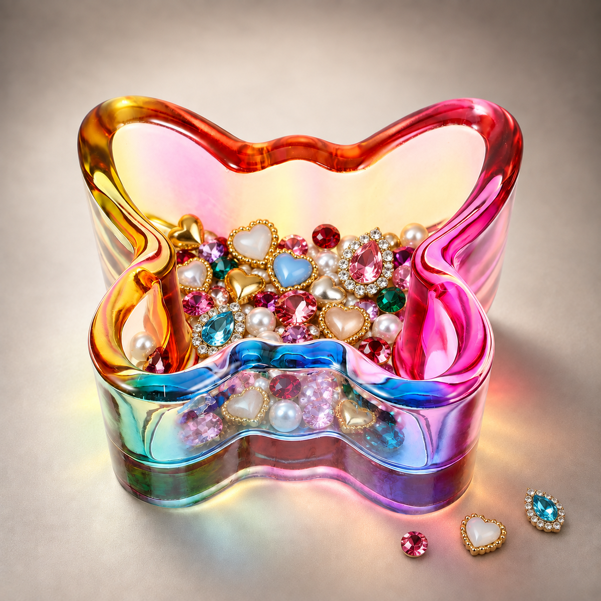 Glass Cup Nail Liquid - Butterfly Dappen Dish