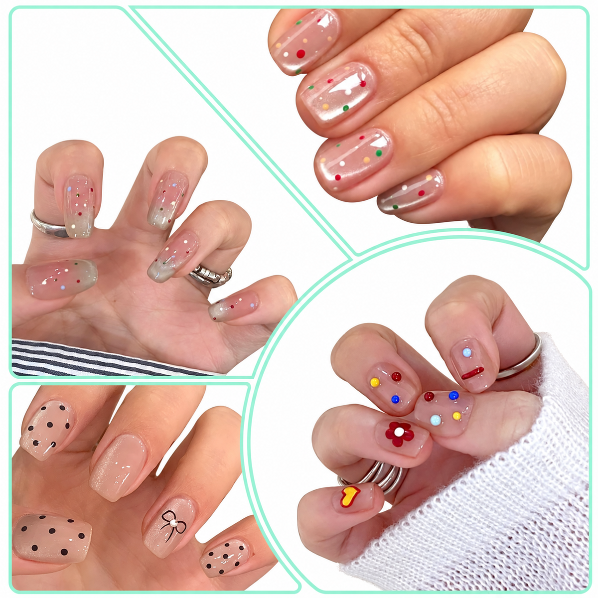 Nail Dotting Tool 6 in 1, Acrylic Disc