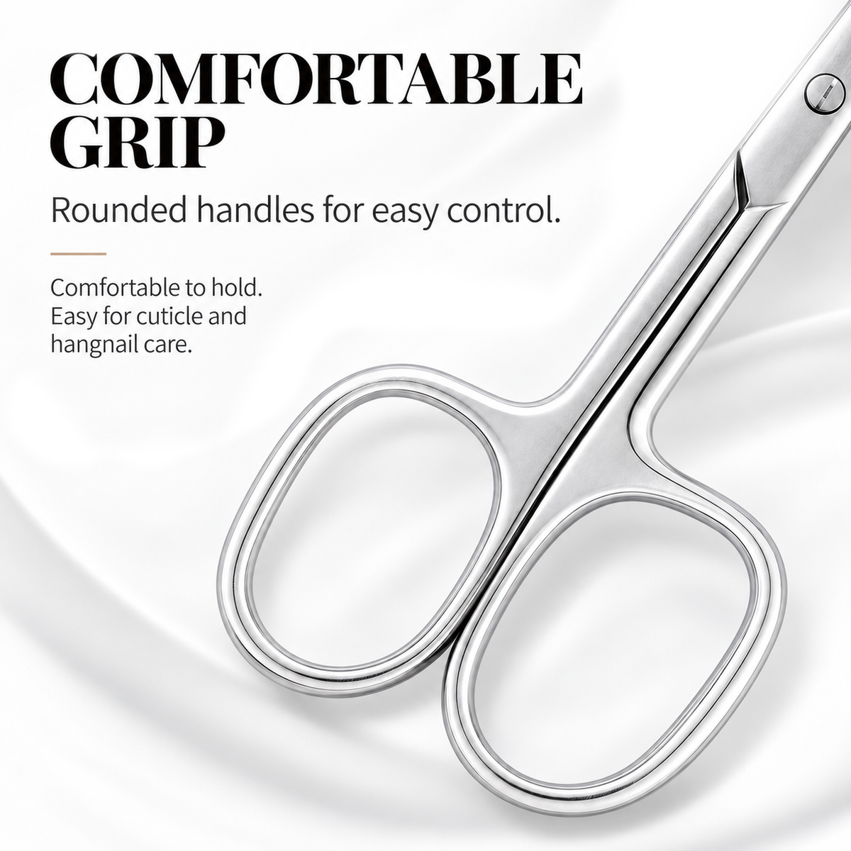 Cuticle Scissors - Curved Blade with Pouch