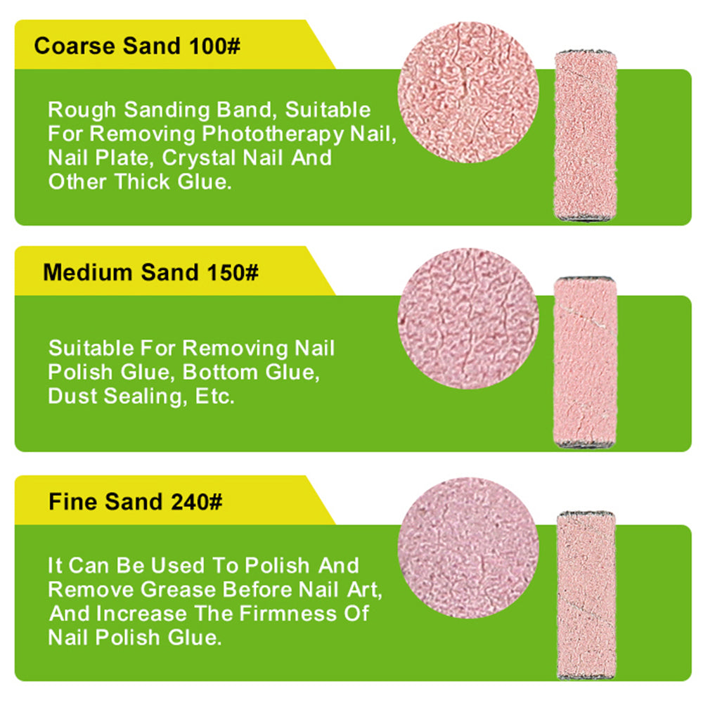 LAVIS Pink Sanding Bands Coarse #80, Box