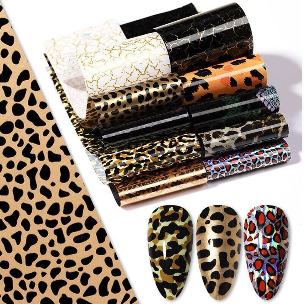 Animal Print Design Nail Foils