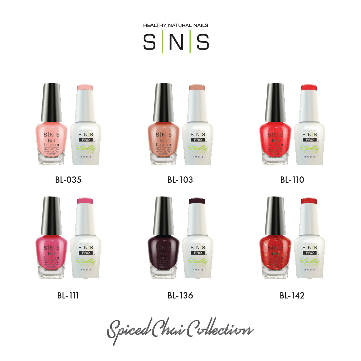 SNS Spiced Chai Collection - 6 Colors