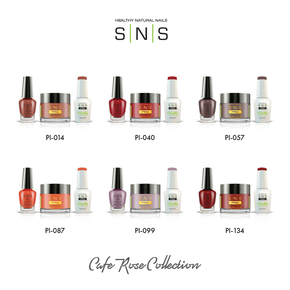 SNS Café Rose Collection - 6 Colors