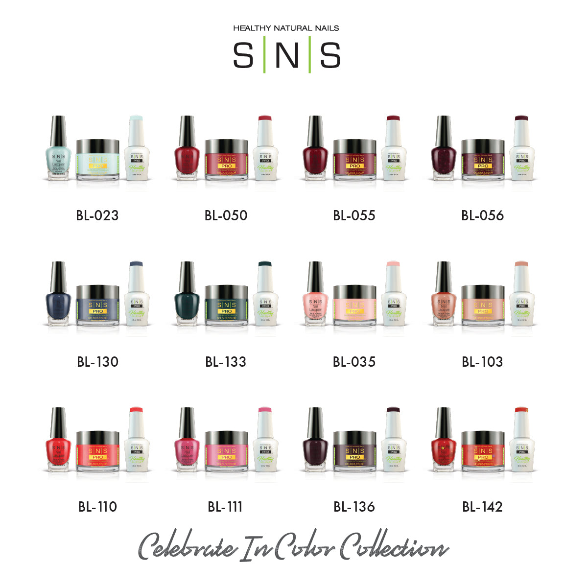 SNS Celebrate In Color Collection - 12 Colors