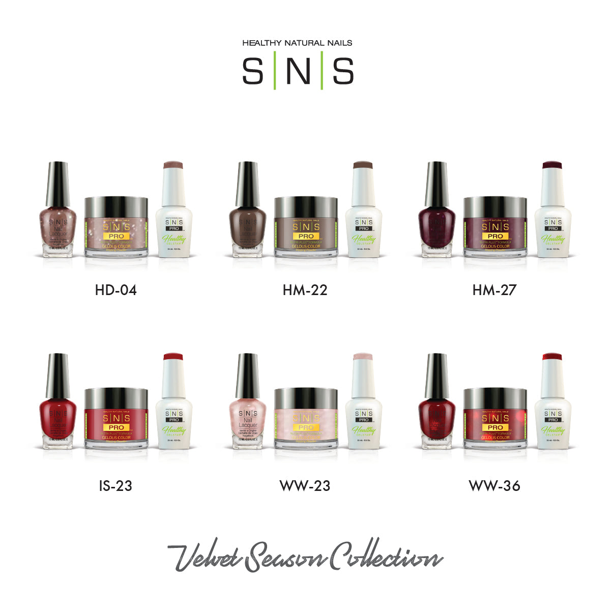 SNS Velvet Season Collection - 6 Colors