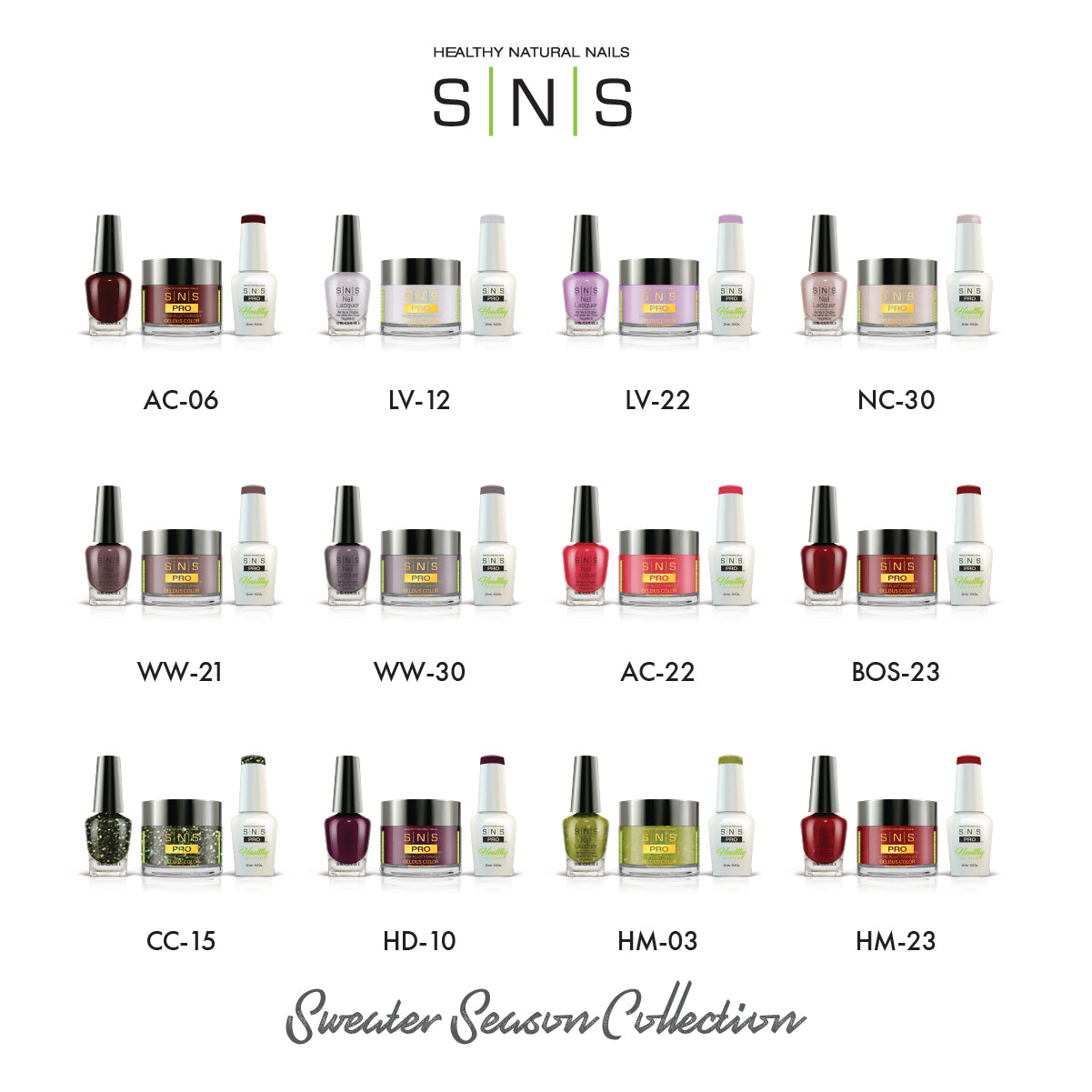 SNS Sweater Season Collection - 12 Colors