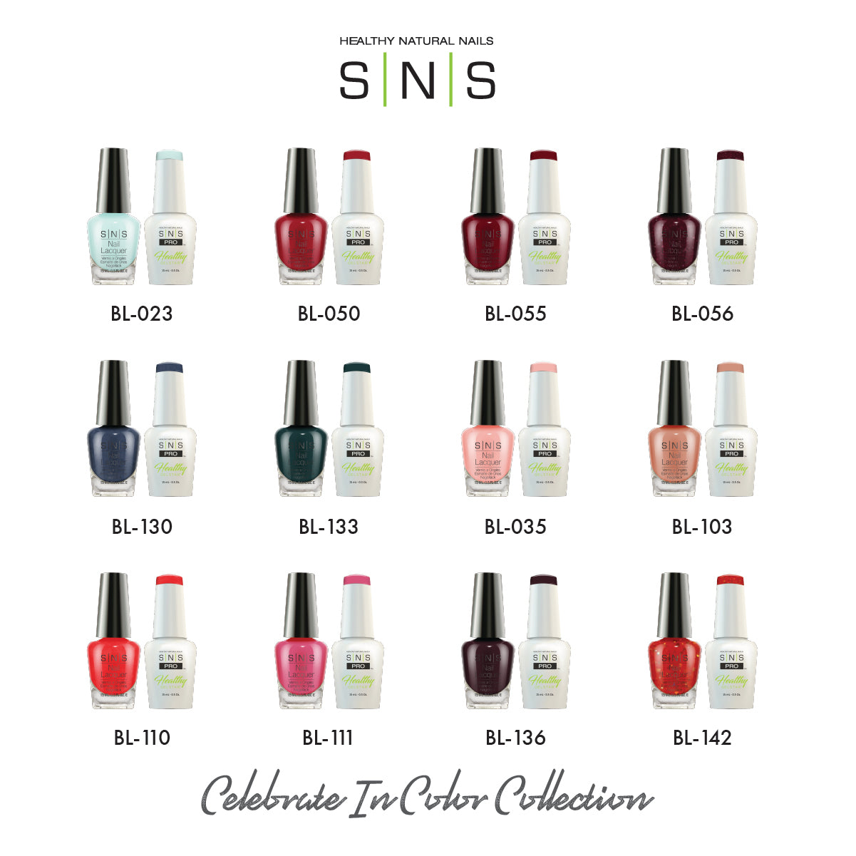SNS Celebrate In Color Collection - 12 Colors