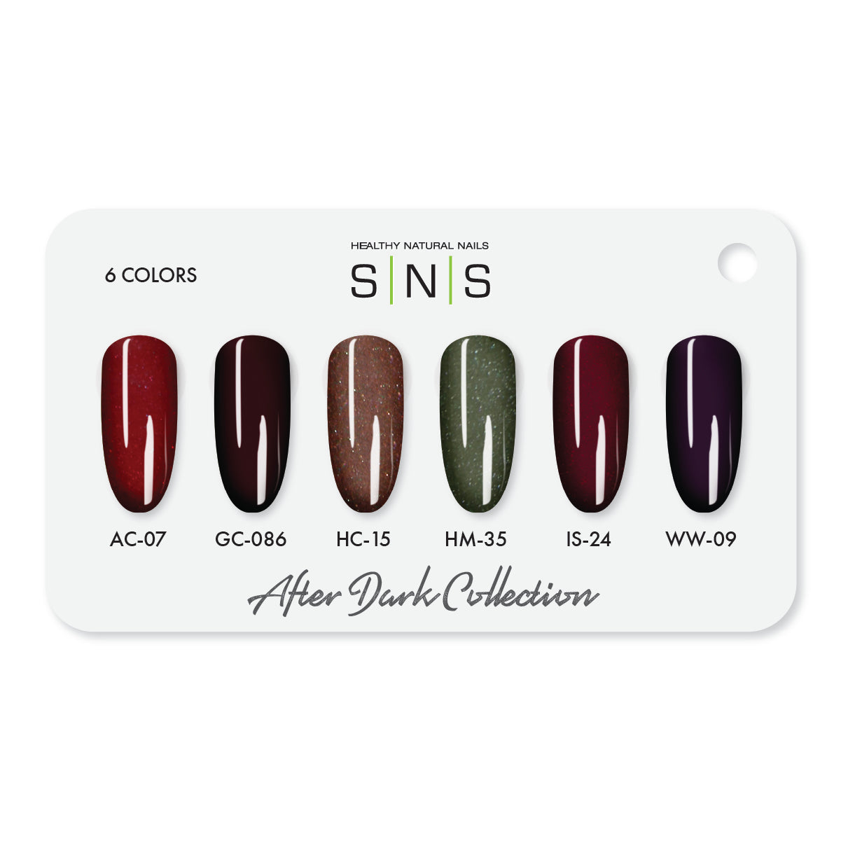 SNS After Dark - 6 Colors Collection - Dipping Powder  by Signature Nail System SNS Nails USA