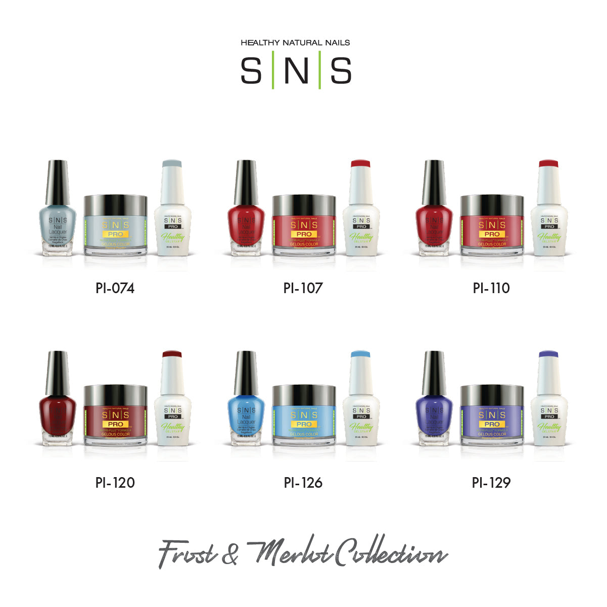 SNS Frost and Merlot Collection - 6 Colors