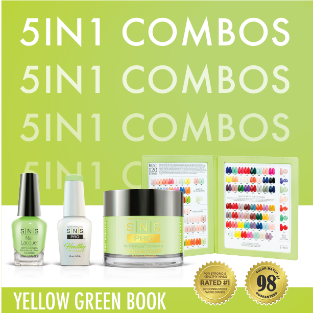 SNS Pro - Yellow Green Book Collection - 5in1 - 30  Colors Bundle - Board 2