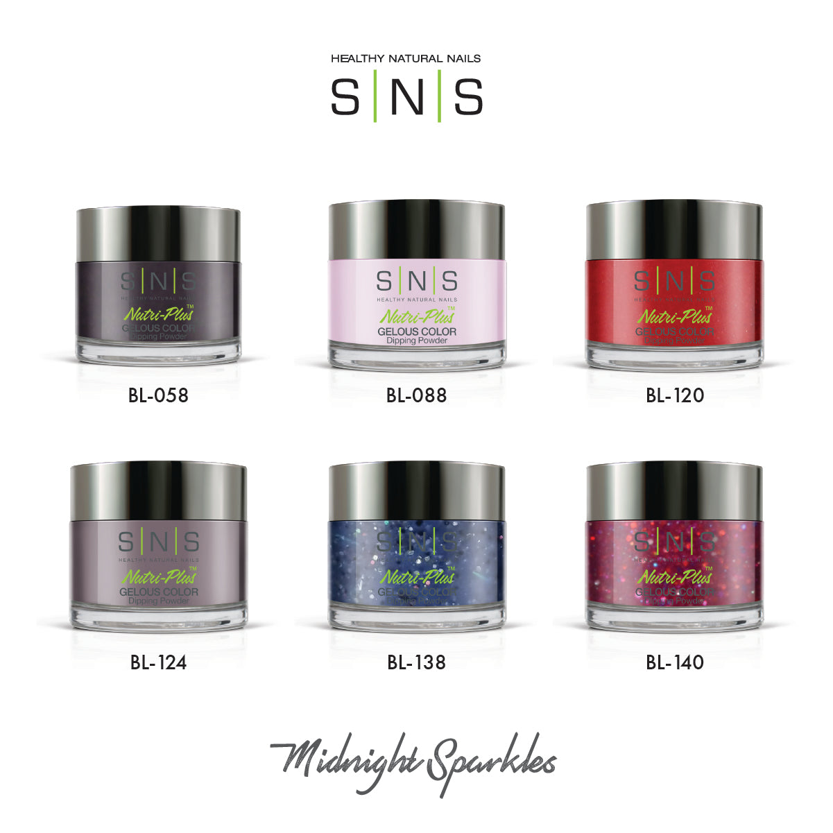 SNS Midnight Sparkles Collection - 6 Colors