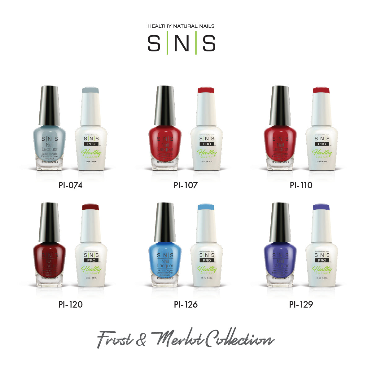 SNS Frost and Merlot Collection - 6 Colors