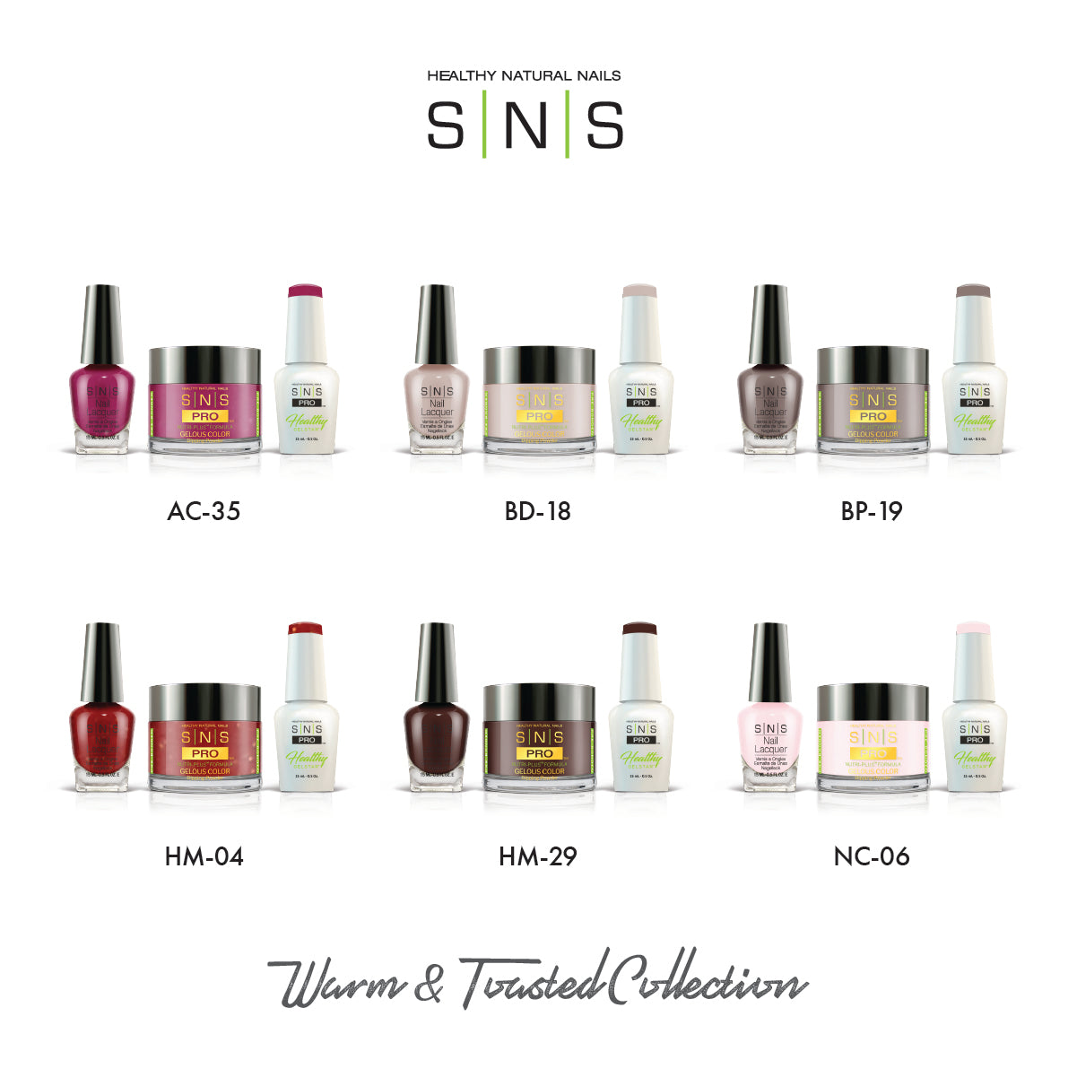 SNS Warm And Toasted Collection - 6 Colors
