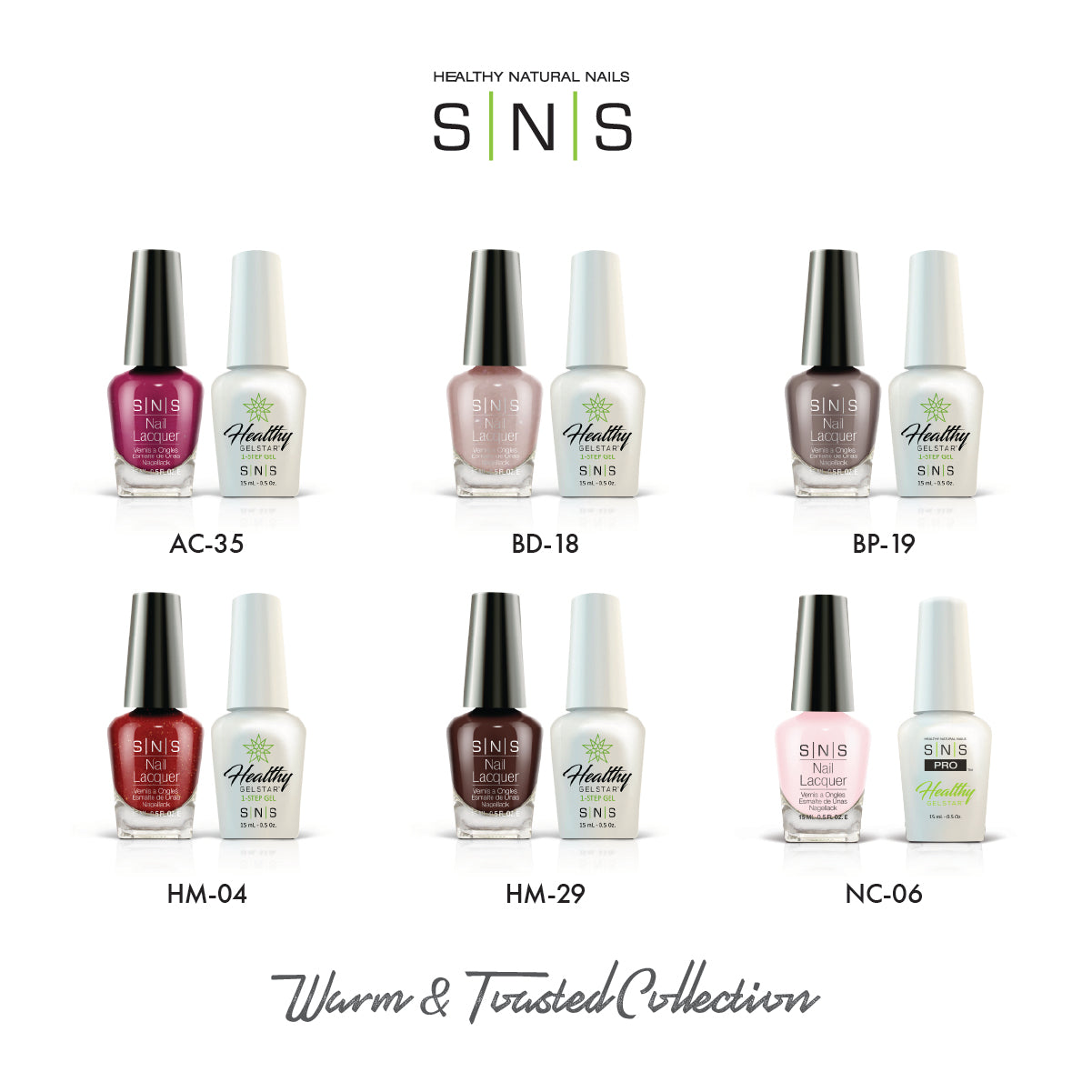 SNS Warm And Toasted Collection - 6 Colors