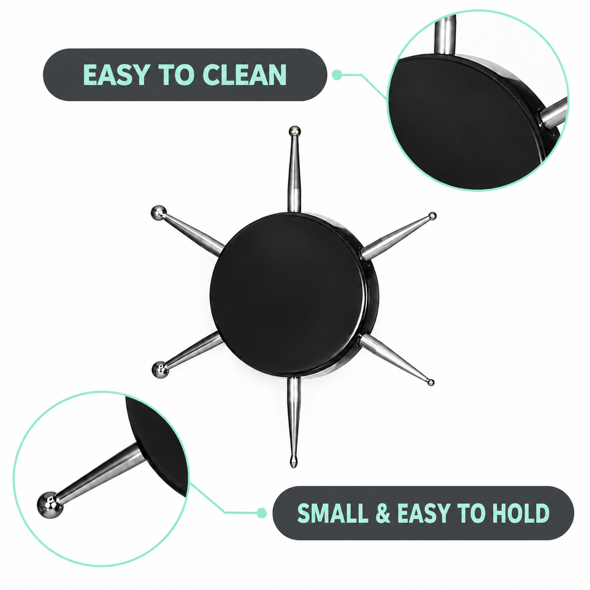 Nail Dotting Tool 6 in 1, Acrylic Disc