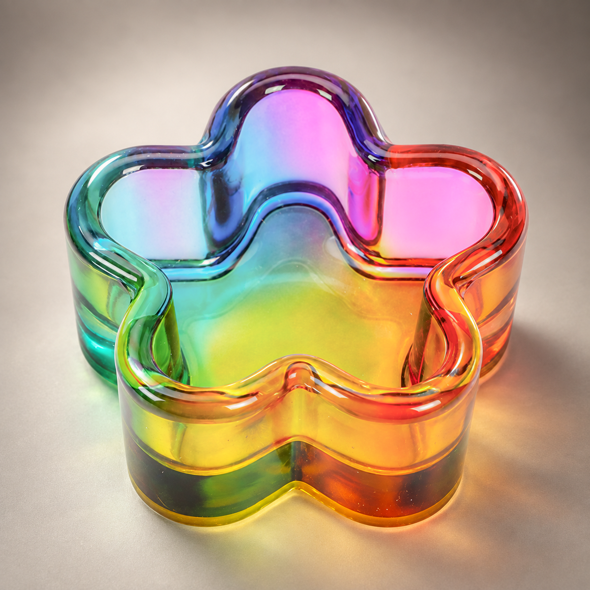 Glass Cup Nail Liquid - Flower Dappen Dish