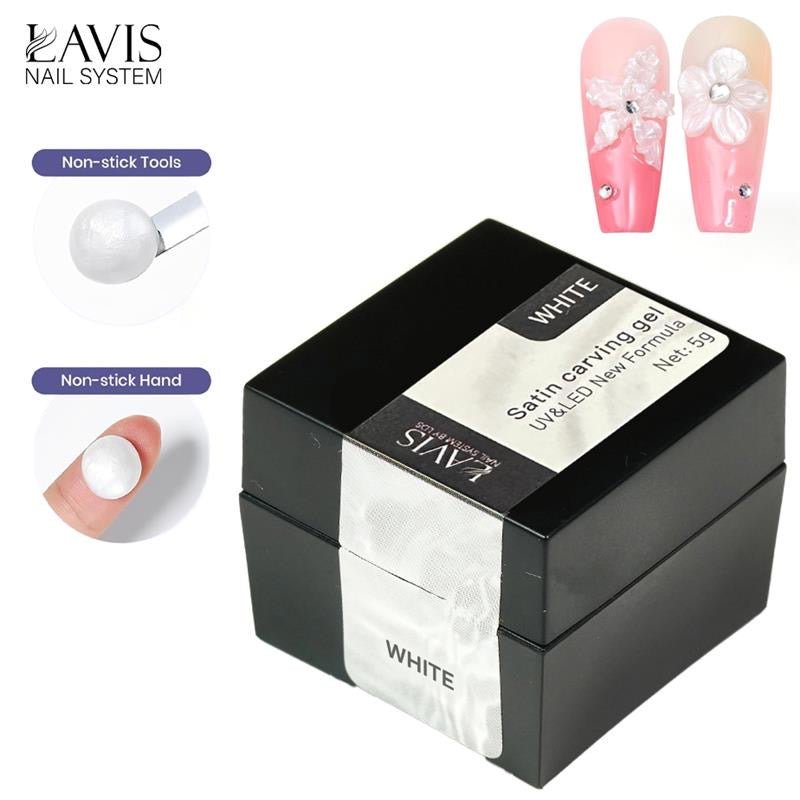 LAVIS Satin Carving Gel 5g - White