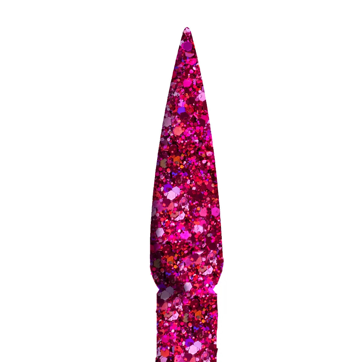 Ombre Glitter Nail Art - Fuchsia Pink Colors - GO07