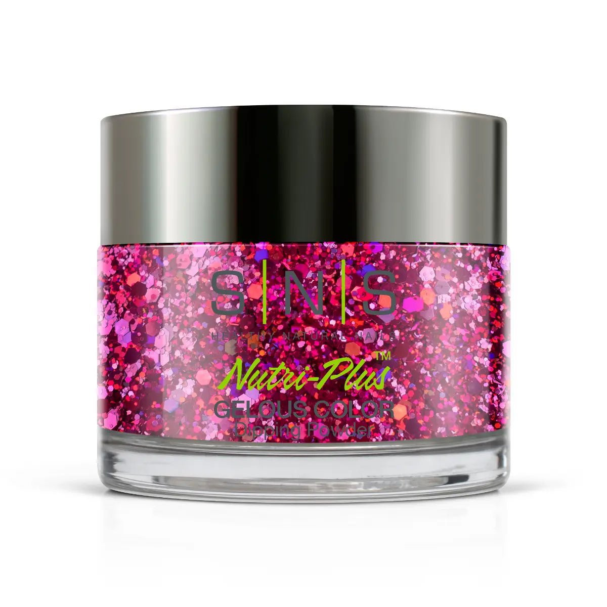 Ombre Glitter Nail Art - Fuchsia Pink Colors - GO07