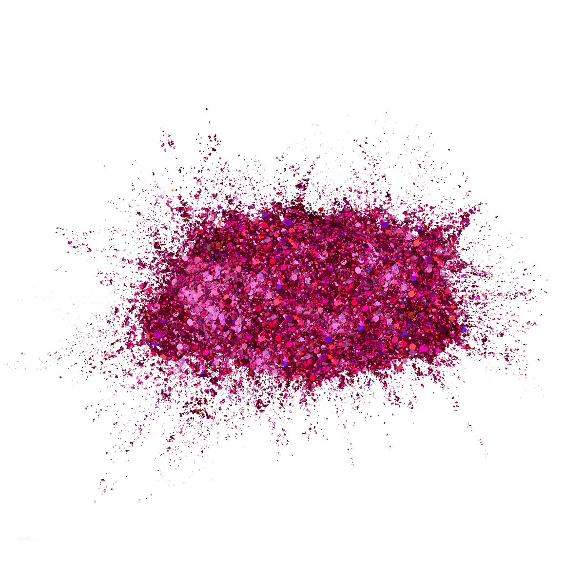 Ombre Glitter Nail Art - Fuchsia Pink Colors - GO07