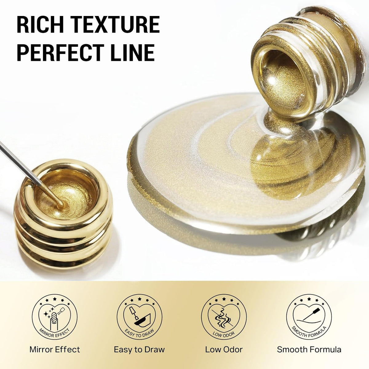 LDS Liner Art Gold Chrome