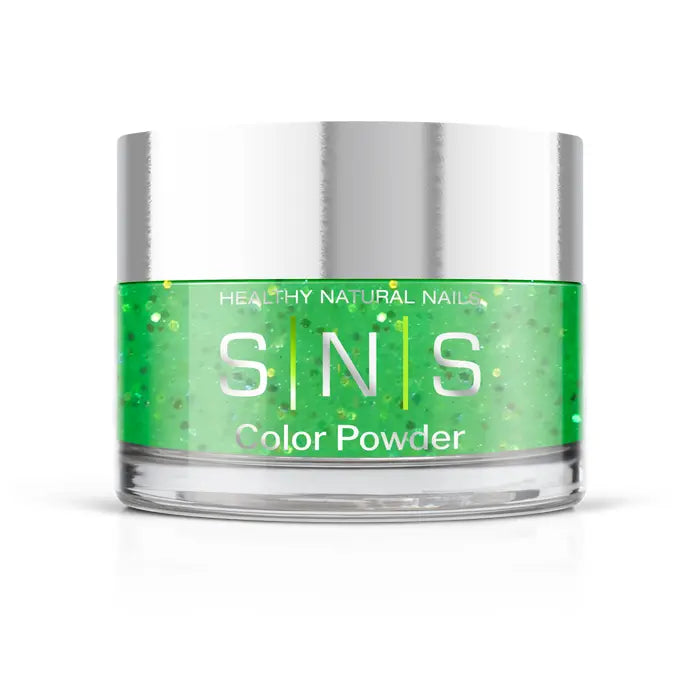 SNS Dipping Powder -Kona Coast- Green Glitter Colors - 0.5oz (DIY)