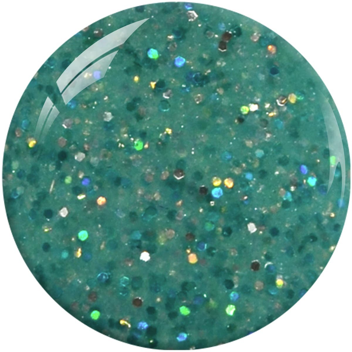 SNS Dipping Powder - Diamond Lake - Green, Turquoise, Metallic Glitter Colors - 0.5oz (DIY)