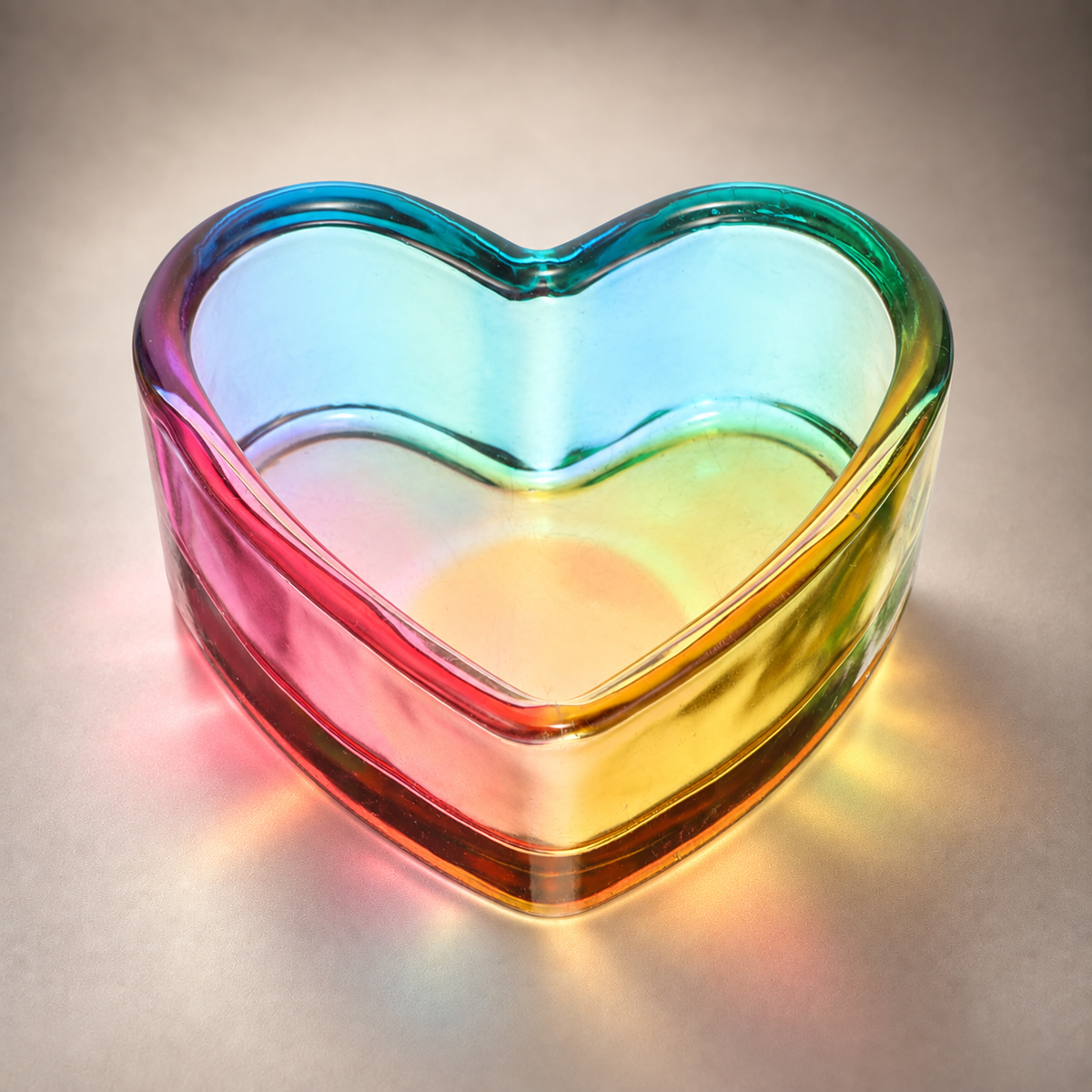 Glass Cup Nail Liquid - Heart Dappen Dish