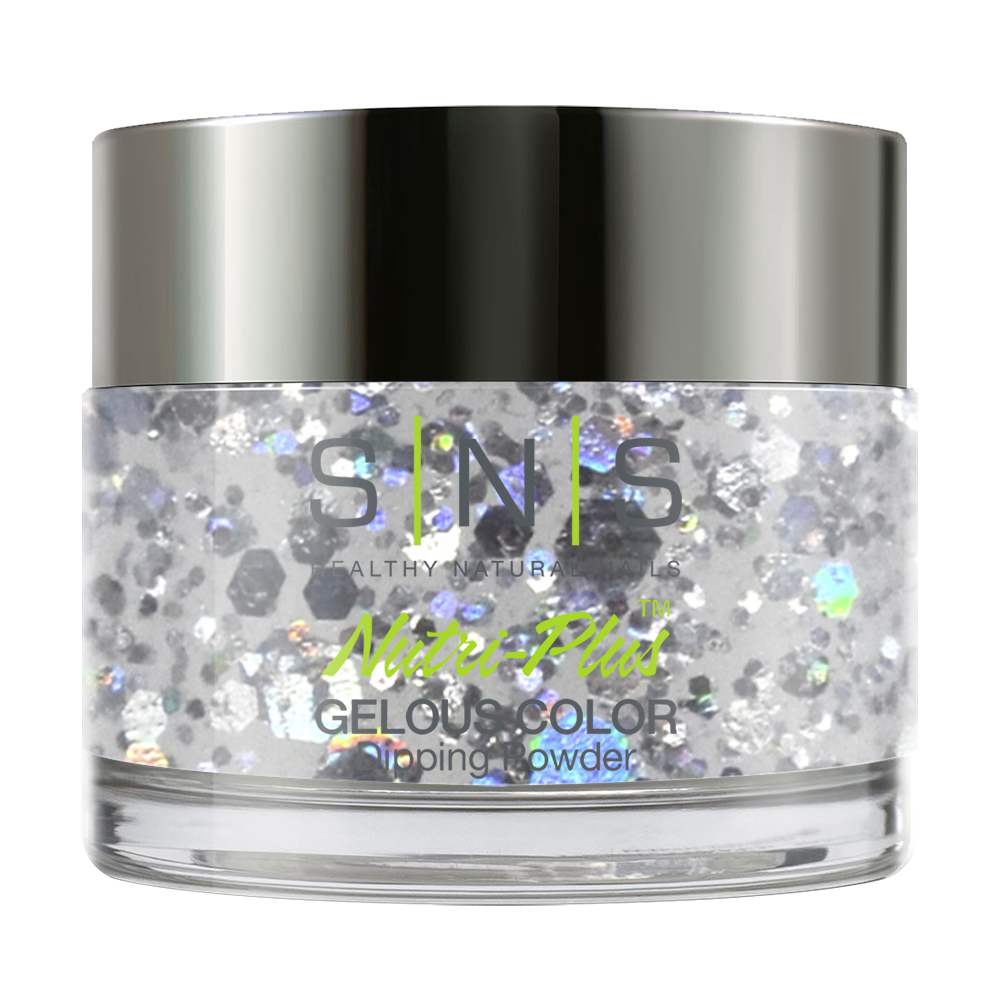  SNS Dipping Powder Nail - HH06 - Silver Pagoda by SNS sold by DTK Nail Supply