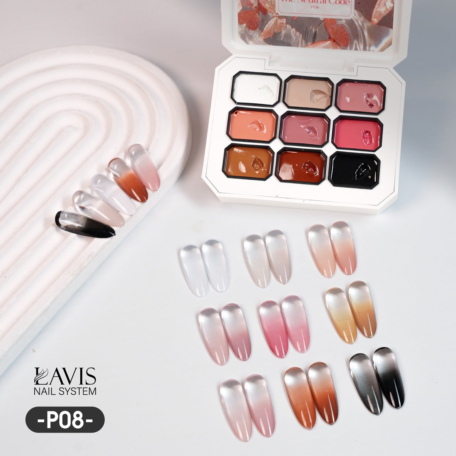 LAVIS 3 In 1 Pat Pat Gel - P08 - DTK Nail Supply