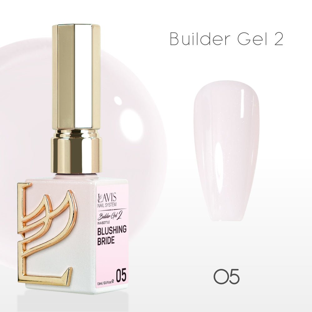 LAVIS Builder Gel 2 - 05 Blushing Bride - Gel Polish 15ml - DTK Nail Supply